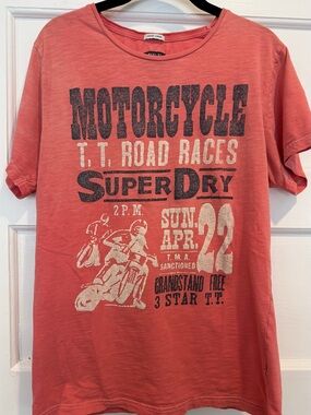 Superdry Coral Graphic Motorcycle Tee